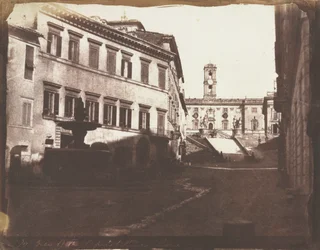 Vue des escaliers du Capitole, Rome, 1846