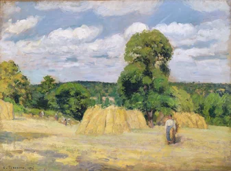 Moisson à Montfoucault, 1876