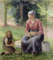 Paysanne et sa petite fille, vers 1893