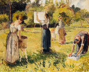 Étude de laveuses à Eragny