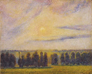 Coucher de soleil à Éragny