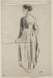 La vachère, Éragny, 1886