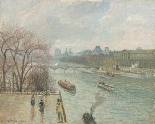 Le Louvre, Après-midi, Temps Pluvieux, 1900