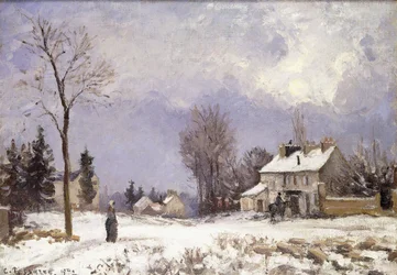 La route de Versailles à Saint-Germain à Louveciennes, 1872