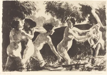 Baigneuses luttantes, vers 1896