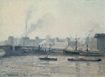 Camille Pissarro, 1896 - Le pont Saint-Sever, Rouen, Brume