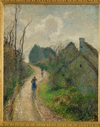 Chemin montant a Osny (huile sur toile)