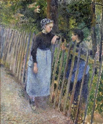 «Conversation», vers 1881, dimensions 65,3 x 54 cm, Musée national de l