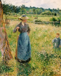 Français :  La Faneuse
Espagnol :  La forrajera