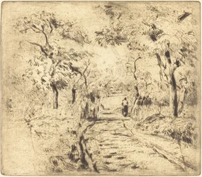 Dans les champs, à Ennery, 1875
