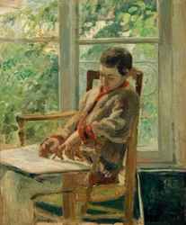 Lucien Pissarro dans sa chambre