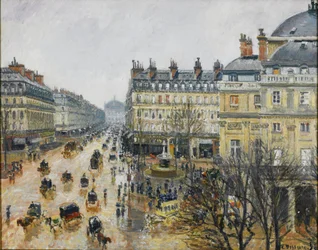 Place du Théâtre Français, Paris : Pluie