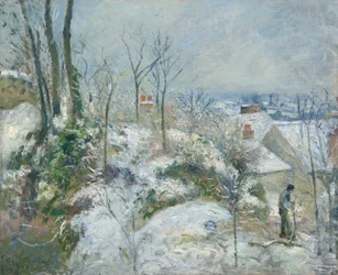 Lapin Warren à Pontoise, neige