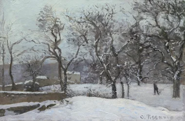 Neige à Louveciennes, vers 1870