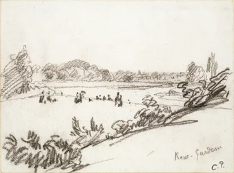 Étude des jardins de Kew, vers les années 1890
