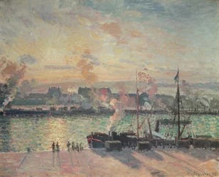 Coucher de soleil à Rouen