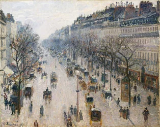 Le Boulevard Montmartre un Matin d