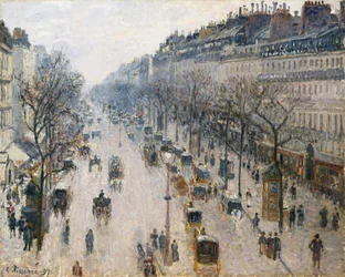 Le Boulevard Montmartre un matin d