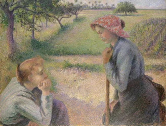 Deux jeunes paysannes