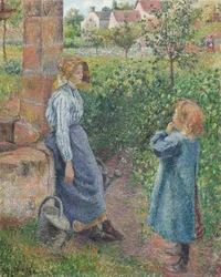 Femme et enfant au puits, 1882