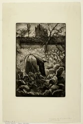 Femme dans le jardin potager