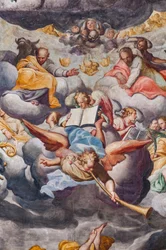 Anges jouant de la musique (détail)