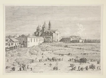 S. Giustina in Prà della Valle, de la série Vedute (Vues)