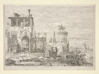 Le Monument équestre, de la série Vues