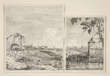 Le chariot passant sur un pont, de la série Vedute