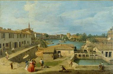 Vue de Dolo sur le canal de la Brenta, vers 1725-1729
