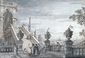 Un caprice avec un escalier monumental
