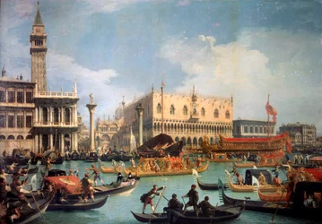 Retour du Bucentaure au quai du palais des Doges, années 1730