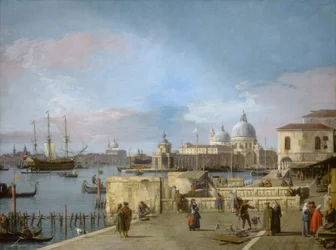 Entrée du Grand Canal depuis le Molo, Venise
