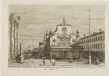 Vue imaginaire de S. Giacomo di Rialto, tirée de Vedute