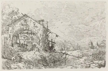 Paysage avec une Femme au Puits