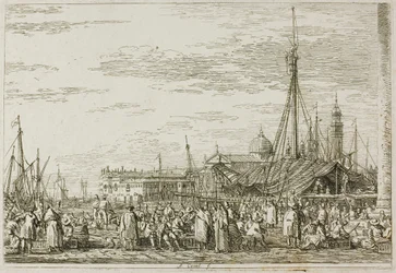 Le Marché sur le Molo, des Vedute
