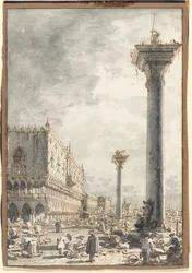 La Riva degli Schiavoni vue du marché de l