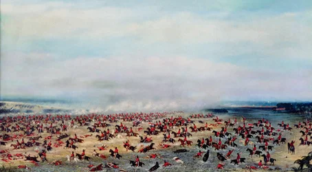 Bataille de « Tuyutí », tirée des peintures représentant la guerre de la Triple-Alliance