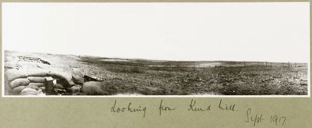 Vue depuis Kurd Hill, septembre 1917