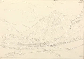 Grasmoor depuis la base ouest de Mellbreak, 2 août 1835