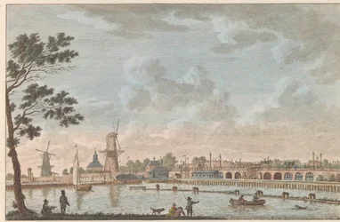 Pont haute, dite hoog sluis - anciennement nommé Pont des amoureux, prise du côté de L