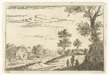 Paysage avec ferme (série de paysages)
