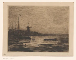 Vue de Zwijndrecht le soir