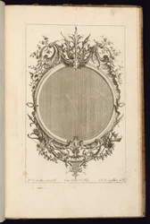 Cadre avec deux rouleaux de feuilles, Troisième Livre des Cadres