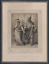 Le Chant des Nibelungen. Gunther et Brunhild, 1860