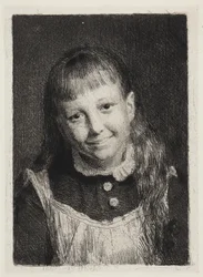 La fille riante. Portrait d