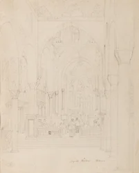 Sicile : Cappella Palatina, Palerme, vers 1850