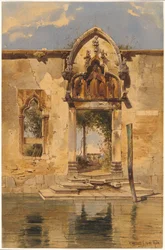 Le portail de la Madonna della Misericordia depuis le canal