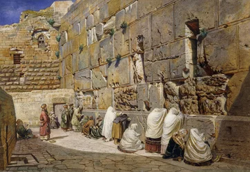 Le Mur des Lamentations, Jérusalem, 1863