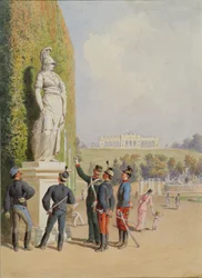 Dans le jardin du château de Schönbrunn à Vienne
